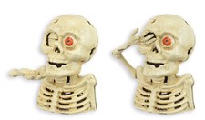 Salvadanaio scheletrico gotico