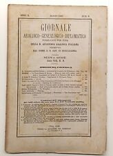 GIORNALE ARALDICO 1883 DOUGLAS