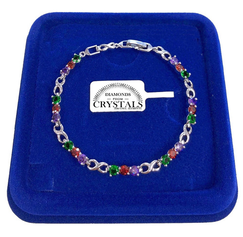 Bracciale tennis 4mm infinito - 4mm,