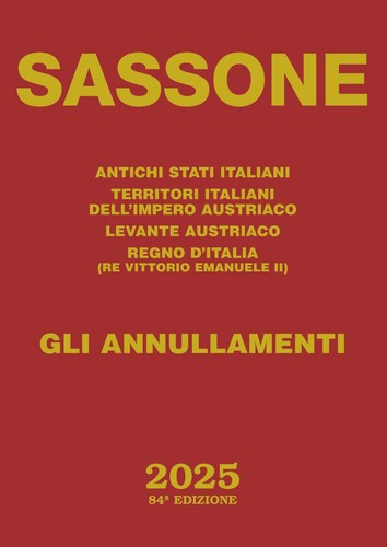 Catalogo annullamenti sassone - catalogo,