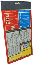 SIP cartoncino info cabina telefono pubblico schede telefoniche gettoni monete