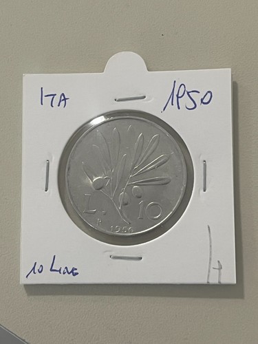 Moneta italia lire 1950 - italia, 10