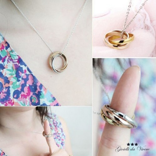 Collana fedine coppia catena - fedine,