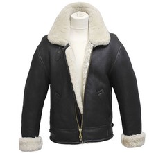 Giacca Da Volo Bomber In Vera