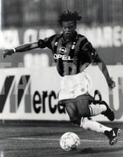 Foto vintage Calcio, Milan, Edgar Davids, 1996, stampa 25 x 20 cm