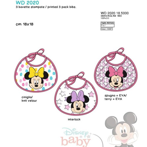 Set bavaglini walt disney - 3,