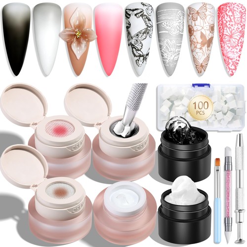 Cushion ombre nail art - nail,