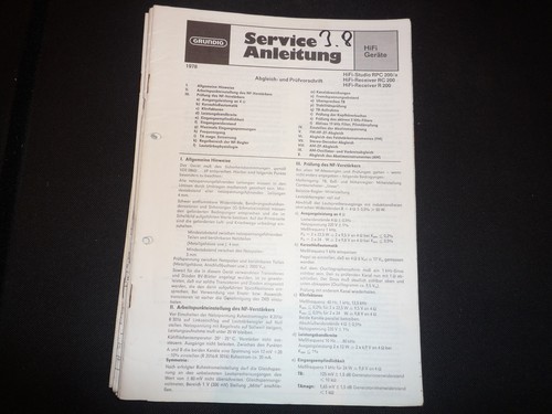 Manuale servizio originale - servizio,