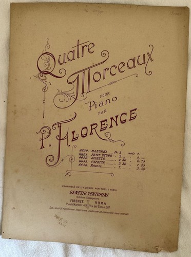 Quatre morceaux petit etude - quatre,
