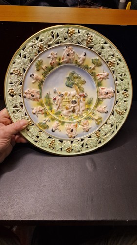 Piatto ceramica maiolica