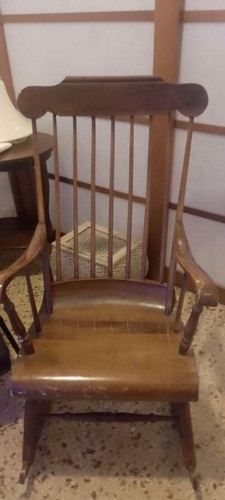 Sedia dondolo vintage - sedia,