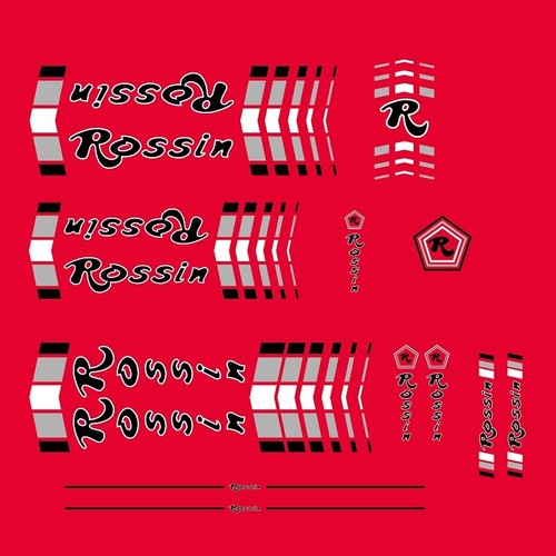 Rossin bicycle decals - rossin,
