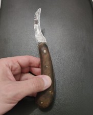 Coltello Antico Grande Roncola S. Kunde & Sohn Dresden Fine 800 Couteau Messer