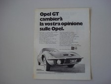 advertising Pubblicità 1969 OPEL GT