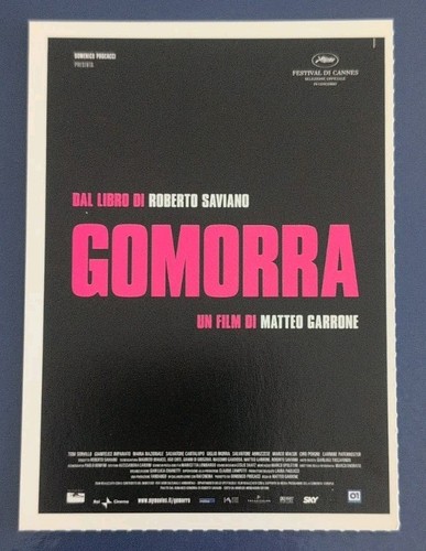 Cartolina ciak gomorra 2008 - cartolina,