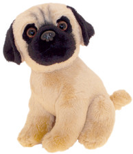 Peluche peluche cane peluche 6,5" cani peluche animali carlino cani cucciolo