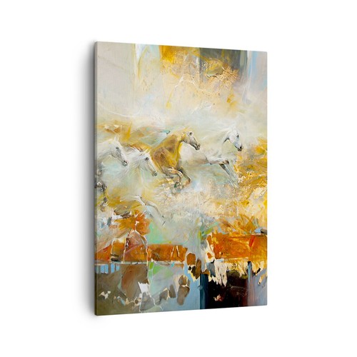 Quadro tela 50x70cm cavalli - quadro,