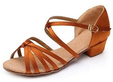 Scarpe Ballo Latino Americano Bambine Ragazze Donne Ballroom L.91189
