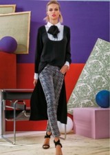 DENNY ROSE BLUSA camicia miniabito coda art.51dr42000 tg. S e tg. M rarissima