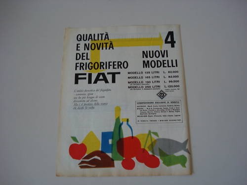 Advertising pubblicità 1960 - advertising,