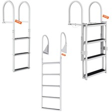 VEVOR Badeleiter 3/4/5 Stufen Bootsleiter Treppenleiter mit Handlauf 159/227 kg