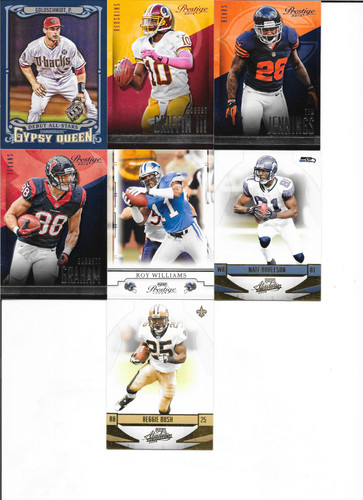Nfl card lot rg3 reggie - card, bush