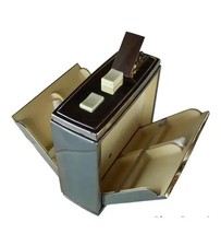 Portasigarette cerini/fiammiferi metallo made in Germany vintage raro originale