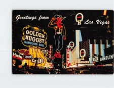 Cartolina Saluti da Fremont Street Las Vegas Nevada USA Nord America