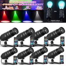 8 x 20 W LED Pinspot RGBW luce