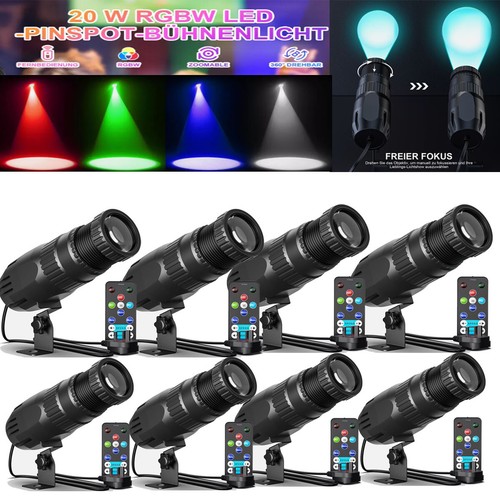 Led pinspot rgbw - 8, luce