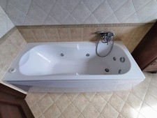 Novellini Calypso Eco Vasca da Bagno 170 x 70 x 55 cm Bianca. Massaggio Whirpool