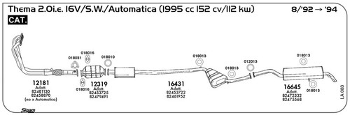 Catalizzatore per lancia thema - per,