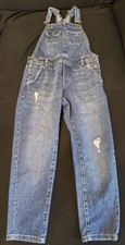 Salopette in jeans per bambina
