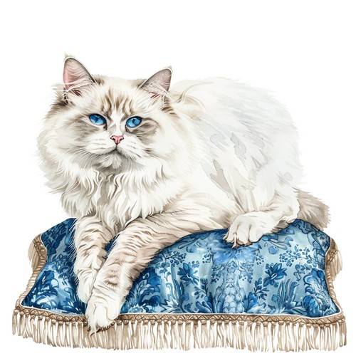 Adesivi ragdoll gatto - 6,