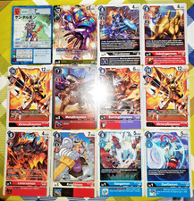 GCC Digimon - Lotto 12x Digimon MetalGreymon/Victory Greymon/Seraphimon/Vintage