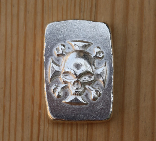 50g bees skull silver - 50g,