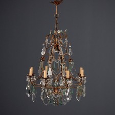 Lampadario Antico Ferro Dorato