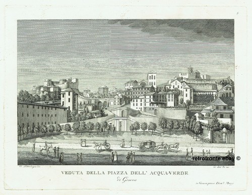 Genova rara veduta dal - genova,