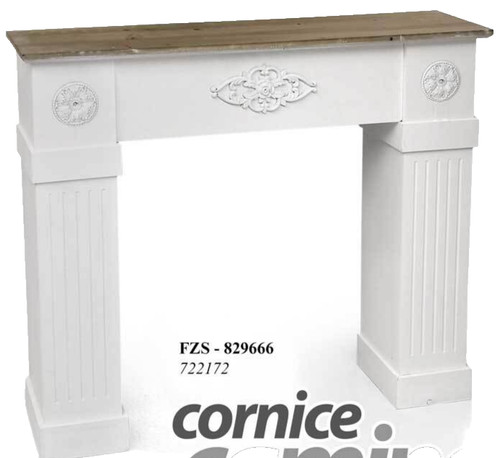 Cornice camino finto legno - cornice,
