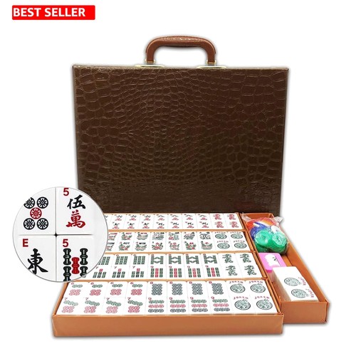 Autentico set gioco mahjong - set,