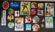 lotto adesivi vintage marvel goldrake mattel