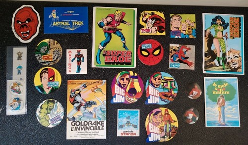 Lotto adesivi vintage marvel - lotto,