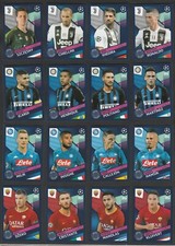 16 FIGURINE CALCIATORI  TOPPS CHAMPIONS LEAGUE 2018-19 AGGIORNAMENTI COMPLETI