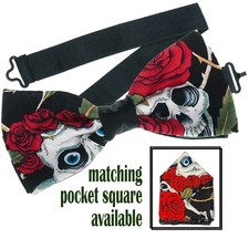 Teschio Rosa Fiocco Cravatta E