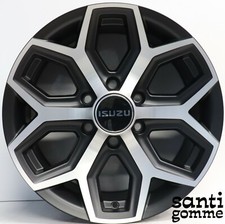 4 CERCHI IN LEGA 8,5 X 18 " ISUZU D-MAX FONDMETAL NUOVI NERO DIAMANTATO