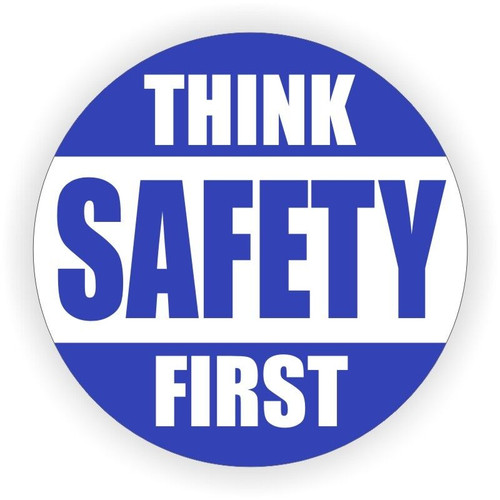 Adesivo think safety first - adesivo,