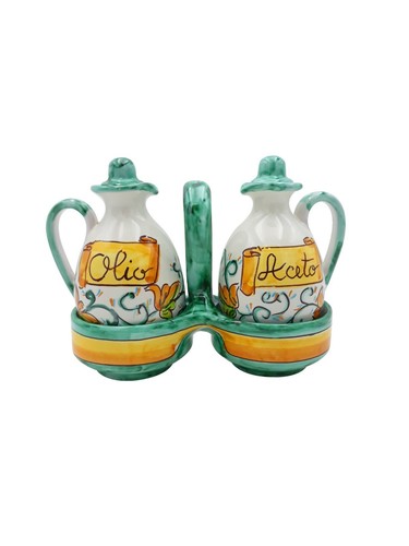 Porta olio aceto con ampolle - e,