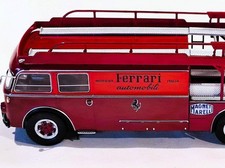 1/43 Ferrari furgone corsa Fiat 642 RN2 Bartoletti 1957 IXO / Altaya