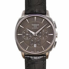 Orologio cronografo automatico Tissot T Lord 42 mm T0595271605100 mai usato quadrante grigio