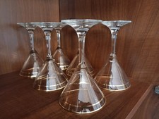 Coppe Cocktail a Y in cristallo Vintage/Art Decò